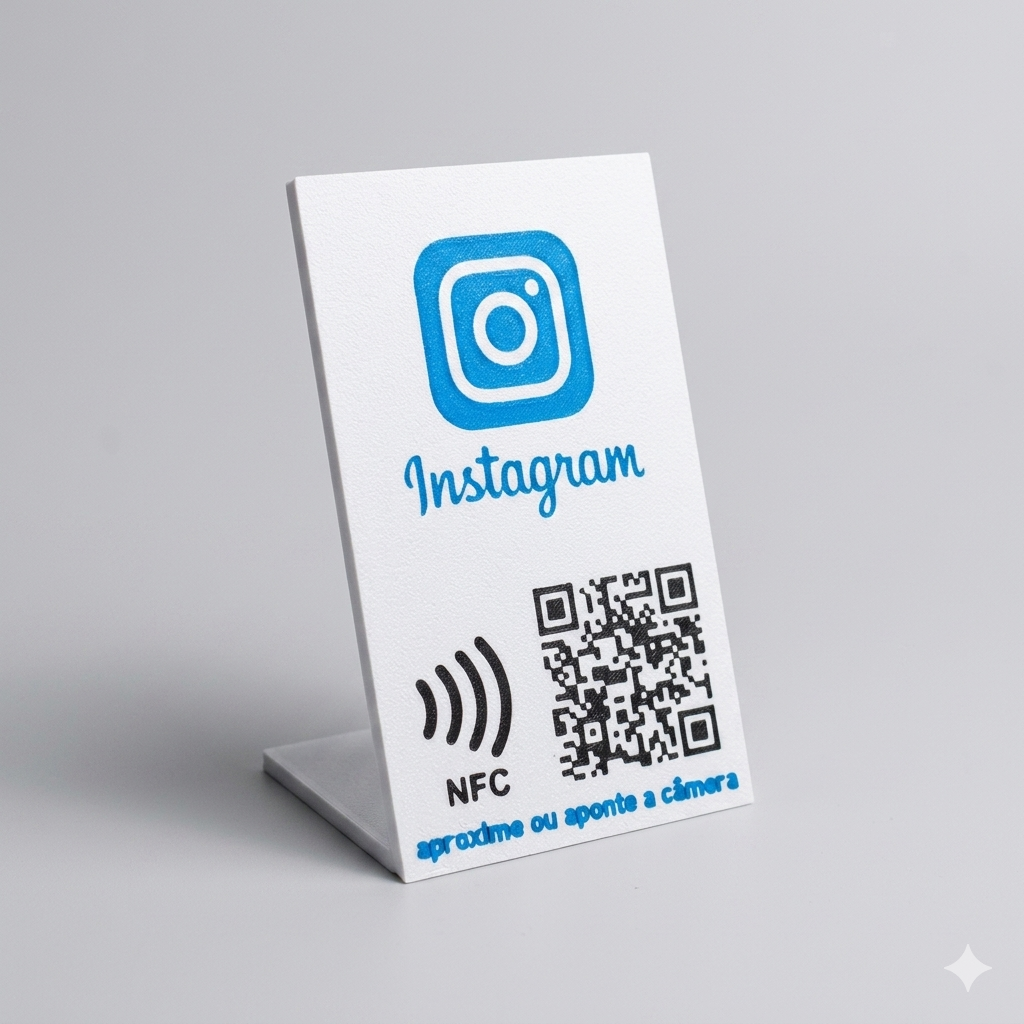 Placa Instagram NFC